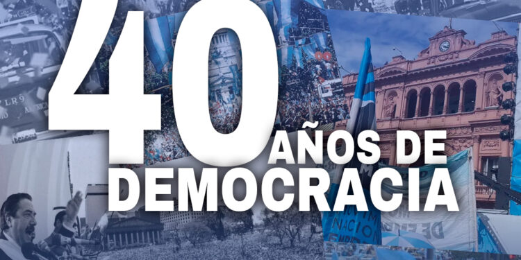 “EN 40 AÑOS DE DEMOCRACIA ARGENTINA, HOY HAY UNA EMOCIÓN DESDOBLADA EN EL LLANTO DEL CIELO”