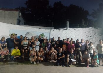 “CON LA PATRIA AL HOMBRO, LA JUVENTUD ARGENTINA DE TODOS LOS TIEMPOS, SE ESTÁ FORMANDO Y LUCHANDO EN LOS BARRIOS”