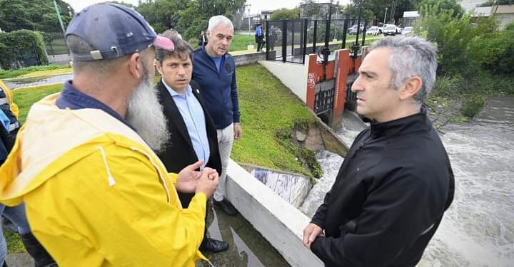 Temporal: Kicillof recorrió las zonas afectadas