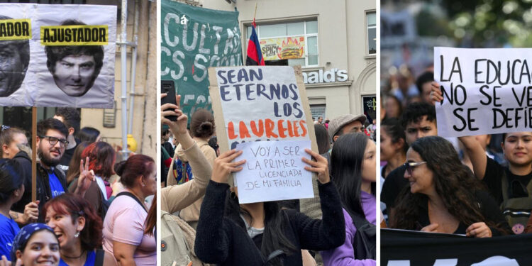 La marcha por la Universidad Pública en imágenes