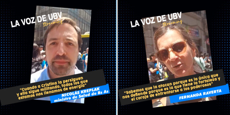 Fuerte apoyo a Cristina en el Instituto Patria. Testimonios 1era parte