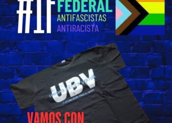 No al fascismo. Nos sumamos a la marcha del 1F. Vení con tu remera de UBV