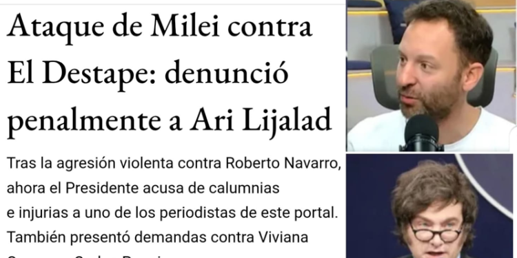 UBV Se solidariza con el periodista denunciado por Milei