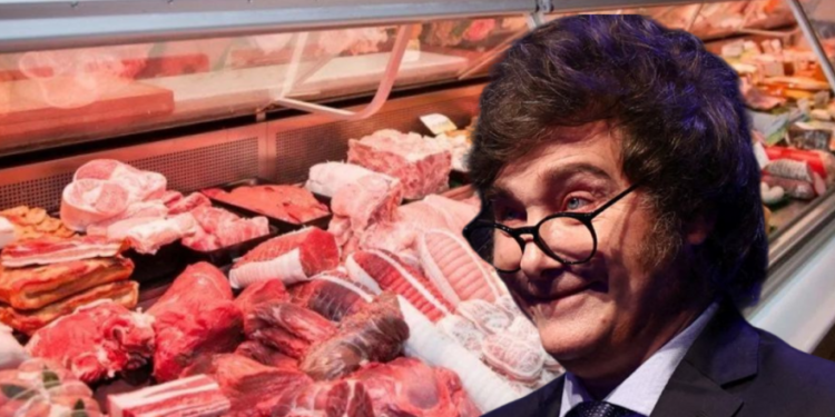 MILEI COMPRA 29 TONELADAS DE CARNE, PERO EL CONSUMO POPULAR ES EL MÁS BAJO EN 110 AÑOS