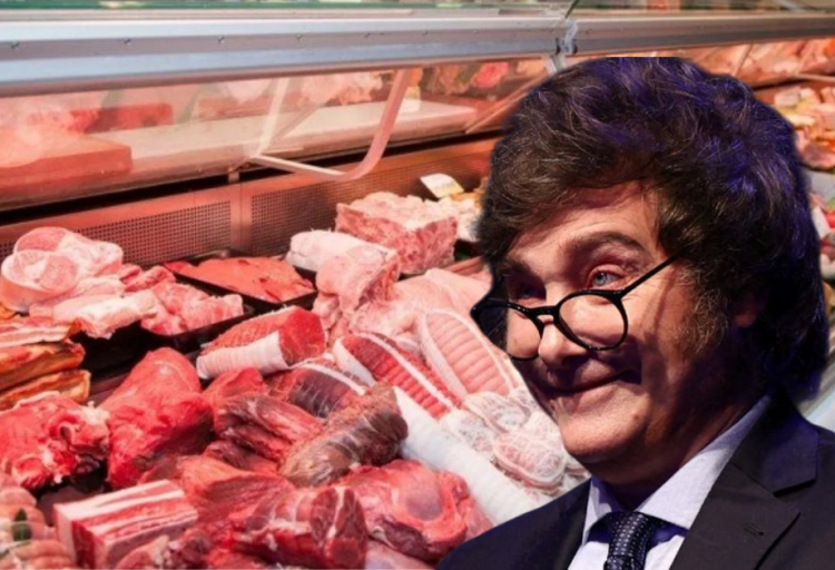 MILEI COMPRA 29 TONELADAS DE CARNE, PERO EL CONSUMO POPULAR ES EL MÁS BAJO EN 110 AÑOS